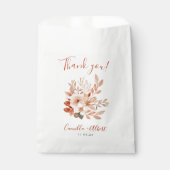 水彩テラコッタフラワーズ秋ありがとう フェイバーバッグ (正面)