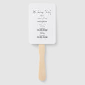 水彩テラコッタフラワー結婚ズ ハンドファン (裏面)