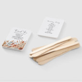 水彩テラコッタフラワー結婚ズ ハンドファン (組立なし)