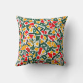 水彩テラゾカラフルーパターン クッション (裏面)