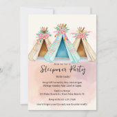 水彩テントお泊まり会招待状 招待状 (正面)