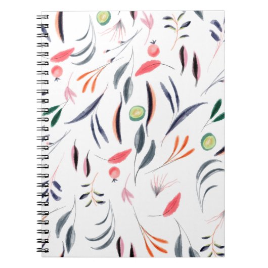 水彩テーブルクロスデザイン ノートブック (正面)