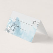 水彩テーブル番号と名前の座席表 (正面)