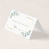 水彩テーブル番号と名前の座席表 (正面)