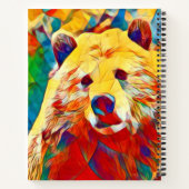 水彩テーマカラフルデジタルベアーノート ノートブック (裏面)