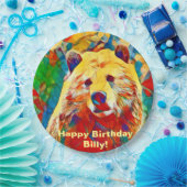 水彩テーマカラフルデジタルベア紙プレート ペーパープレート (パーティー)