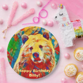 水彩テーマカラフルデジタルベア紙プレート ペーパープレート (パーティー)