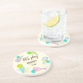 水彩テーマピックルボールスポーツバースデーパーティー コースター (側面)