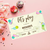 水彩テーマピックルボールスポーツバースデーパーティー 横断幕