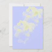 水彩テーマピックルボールブルーバースデーパーティー 招待状 (裏面)