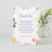 水彩テーマベビーシャワーサンキューカード サンキューカード (スタンド正面)