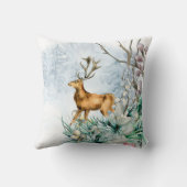 水彩ディアスタグウィンターフローラ クッション (裏面)