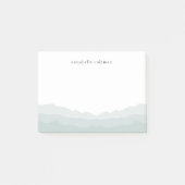 水彩ディップ染料セージ緑グラデーションエレガント ポストイット (正面)