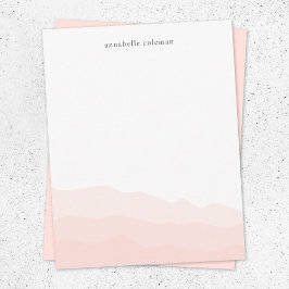 水彩ディップ染料赤面ピンクフェミニングラデーション ノートカード