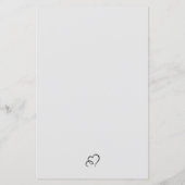 水彩ディナーメニューカード (裏面)