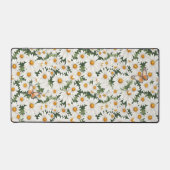 水彩デイジーと蝶 デスクマット (正面)