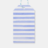 水彩デイジーと青結婚花 ギフトタグ (裏面)