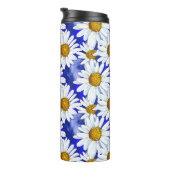 水彩デイジーオンデニムブルー タンブラー (回転右)