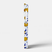 水彩デイジーオンデニムブルー Case-Mate iPhoneケース (裏面 / 左)