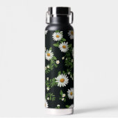水彩デイジーオン黒 ウォーターボトル (正面)