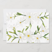 水彩デイジーカスタムフローラ結婚式招待状 招待状 (裏面)