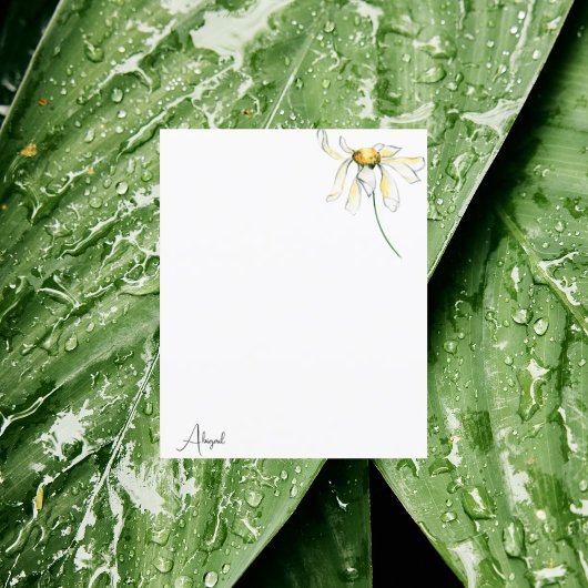 水彩デイジーカスタム注記