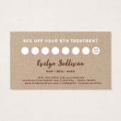 水彩デイジークラフト紙ロイヤリティカード (裏面)