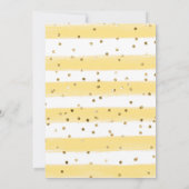 水彩デイジートラックと花キンセアニェラ 招待状 (裏面)