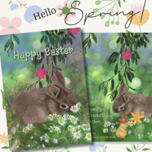 水彩デイジーバニーハンド絵を描ル