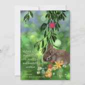 水彩デイジーバニーハンド絵を描ル シーズンカード (裏面)