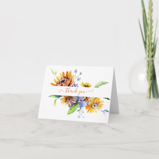 水彩デイジーパーソナライズされたカード カード (正面)