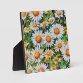 水彩デイジーフラワーズガーデン フォトプラーク (正面)