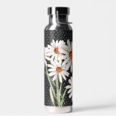 水彩デイジーブーケオンドット ウォーターボトル (左面)