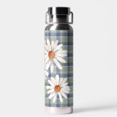 水彩デイジーブーケオンプレイド ウォーターボトル (背面)