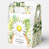 水彩デイジーベビーシャワー フェイバーボックス (オープン)