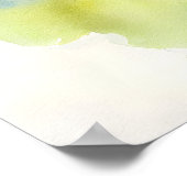 水彩デイジーポスター ポスター (角)