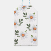 水彩デイジーワイルドワンガール初誕生日 ギフトタグ (裏面)