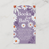 水彩デイジー及びベビー用バタフライブック エンクロージャーカード (正面)