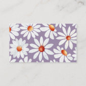 水彩デイジー及びベビーE用バタフライ書籍 エンクロージャーカード (裏面)