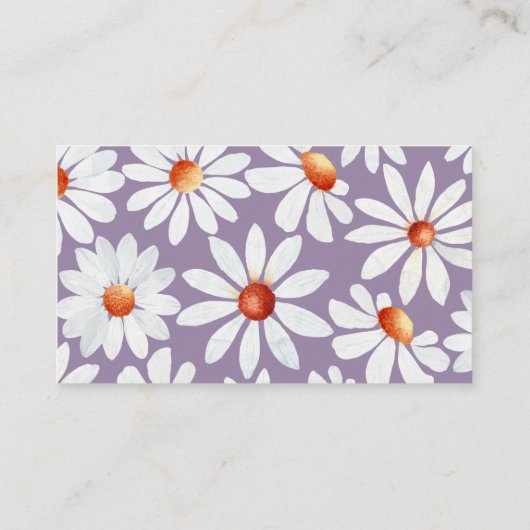 水彩デイジー及びベビーE用バタフライ書籍 エンクロージャーカード (裏面)