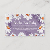 水彩デイジー及びベビーE用バタフライ書籍 エンクロージャーカード (正面)