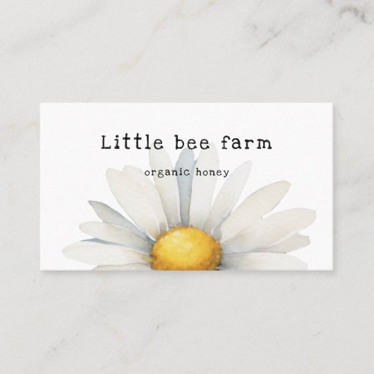 水彩デイジー名刺 名刺 (正面)