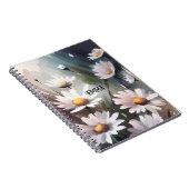 水彩デイジー名前をカスタムする文字 ノートブック (右側)