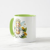 水彩デイジー妖精 マグカップ (正面左)