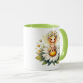 水彩デイジー妖精 マグカップ (正面右)