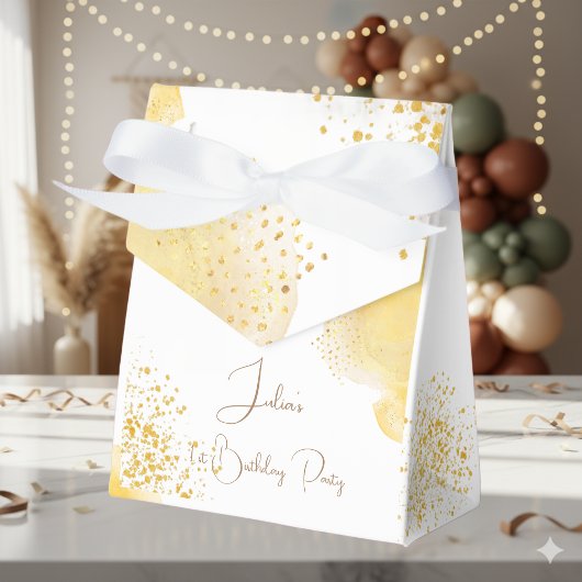 水彩デイジー第1誕生日 フェイバーボックス