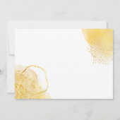 水彩デイジー第1誕生日 招待状 (裏面)