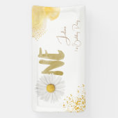 水彩デイジー第1誕生日 横断幕 (縦)