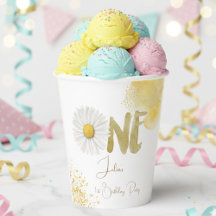 水彩デイジー第1誕生日