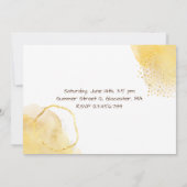 水彩デイジー第2誕生日招待状 招待状 (裏面)